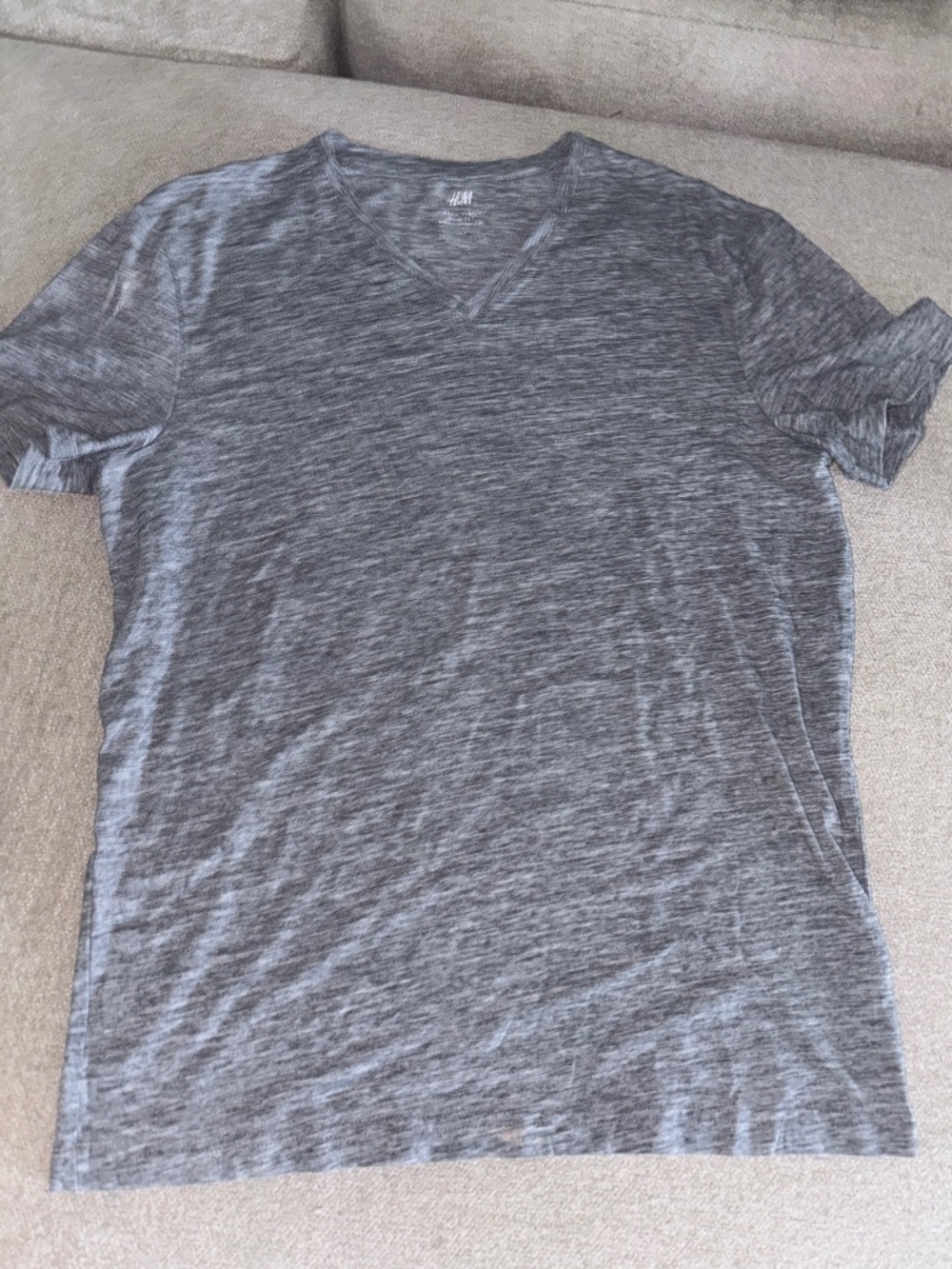 H & M Grey V neck